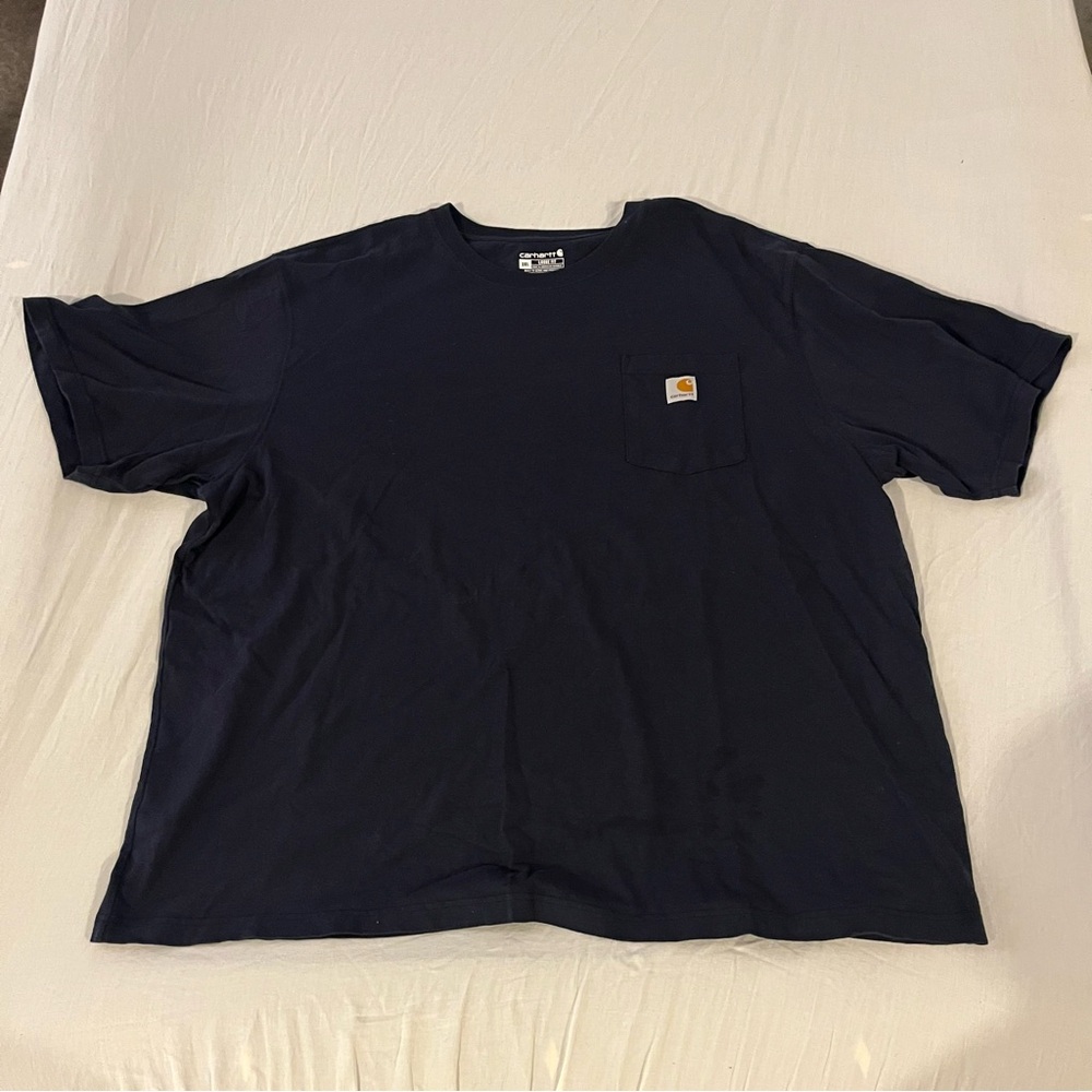 Carhartt 3XL Loose Fit 100% cotton. navy T Shirt